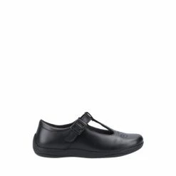 Hush Puppies Eliza Senior Black School Shoes