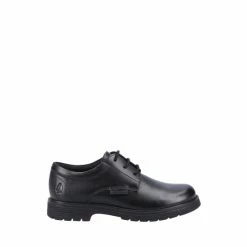 Hush Puppies Senior Black Poly Shoes