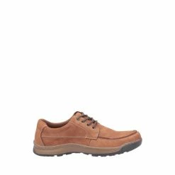 Hush Puppies Tan Brown Tucker Lace-Up Shoes
