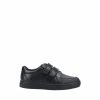 Hush Puppies Black Santos Senior School Shoes