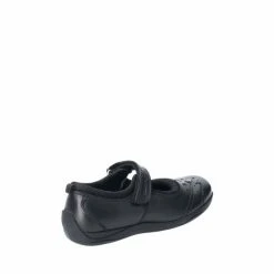 Hush Puppies Amber Black Junior School Shoes