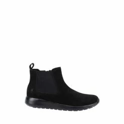 Hush Puppies Black Lana Ankle Boots