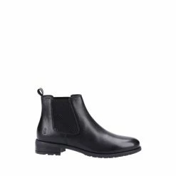 Hush Puppies Black Sammie Ankle Boots