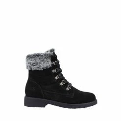 Hush Puppies Black Florence Mid Boots