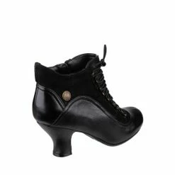 Hush Puppies Black Vivianna Lace-Up Heeled Boots 4 Hush Puppies Black Vivianna Lace-Up Heeled Boots -Hush Puppies shop unnamed file 1763