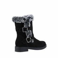 Hush Puppies Black Macie Mid Boot -Hush Puppies shop unnamed file 1769