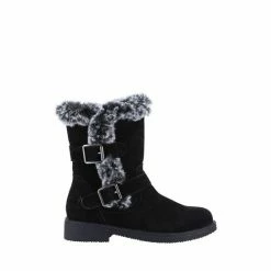 Hush Puppies Black Macie Mid Boot -Hush Puppies shop unnamed file 1771