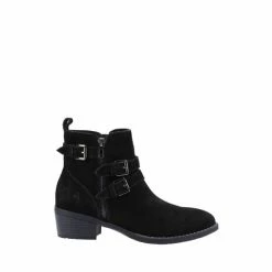 Hush Puppies Black Jenna Ankle Boots