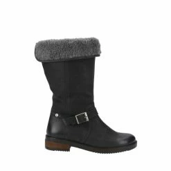 Hush Puppies Black Bonnie Ladies Mid Boots