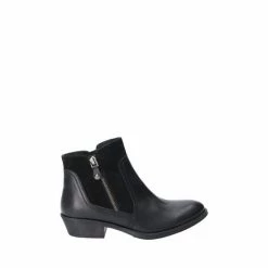 Hush Puppies Black Isla Zip Up Ankle Boots -Hush Puppies shop unnamed file 1837
