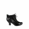 Hush Puppies Black Vivianna Lace-Up Heeled Boots