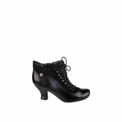 Hush Puppies Black Vivianna Lace-Up Heeled Boots 8 Hush Puppies Black Vivianna Lace-Up Heeled Boots -Hush Puppies shop unnamed file 1941