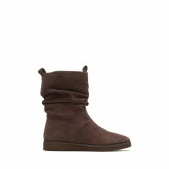 Hush Puppies Chow Chow Brown Ruched Boots