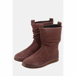 Hush Puppies Chow Chow Brown Ruched Boots -Hush Puppies shop unnamed file 2075