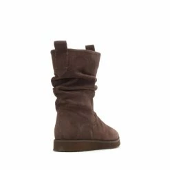 Hush Puppies Chow Chow Brown Ruched Boots -Hush Puppies shop unnamed file 2082