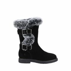 Hush Puppies Mini Megan Black Boots