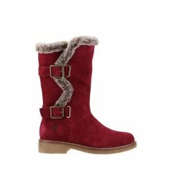Hush Puppies Ladies Red Megan Mid Boots 6 Hush Puppies Ladies Red Megan Mid Boots -Hush Puppies shop unnamed file 2118
