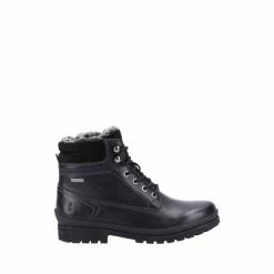 Hush Puppies Black Annay Mid Boots