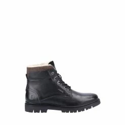 Hush Puppies Black Patrick Ankle Boots