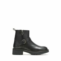 Hush Puppies Black Anna Zip Boots