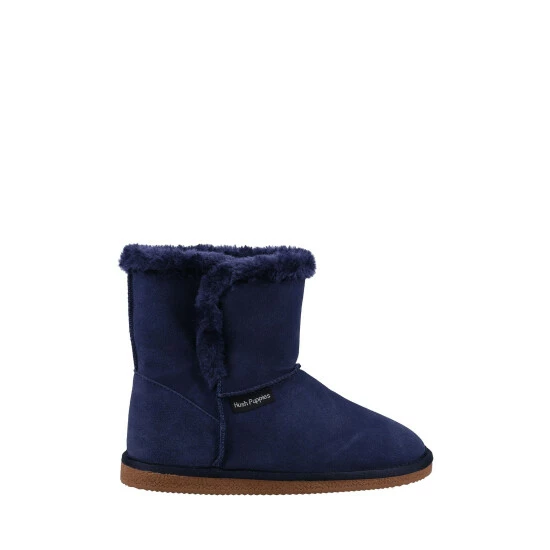 Hush Puppies Blue Ashleigh Slipper Bootie 3 Hush Puppies Blue Ashleigh Slipper Bootie