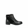 Hush Puppies Black Hollie Zip Up Ankle Boots