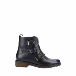 Hush Puppies Black Pria Ankle Boots