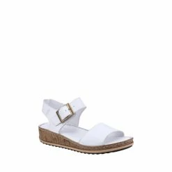 Hush Puppies White Ellie Sandals -Hush Puppies shop unnamed file 2442