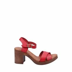 Hush Puppies Red Georgia Sandals