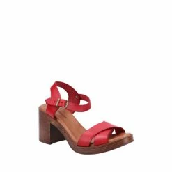 Hush Puppies Red Georgia Sandals -Hush Puppies shop unnamed file 2644
