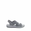 Hush Puppies Grey Sophia Elastic Cross Strap Sandals
