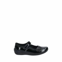 Hush Puppies Black Jessica Junior School Shoes