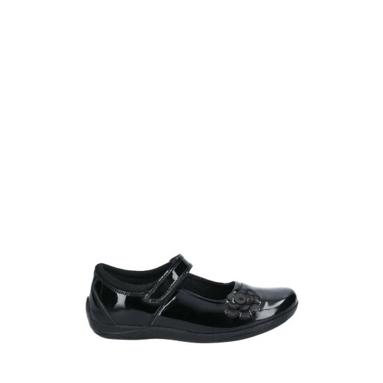 Hush Puppies Black Jessica Junior School Shoes 3 Hush Puppies Black Jessica Junior School Shoes