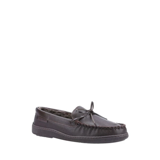 Hush Puppies Brown Ace Leather Slippers 4 Hush Puppies Brown Ace Leather Slippers - Image 2
