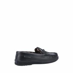Hush Puppies Black Ace Leather Slipper -Hush Puppies shop unnamed file 3105