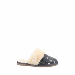 Hush Puppies Grey Arianna Star Slippers