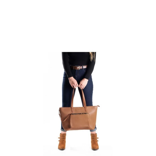 Hush Puppies Orange Sadie Leopard Tote Bag 7 Hush Puppies Orange Sadie Leopard Tote Bag - Image 5