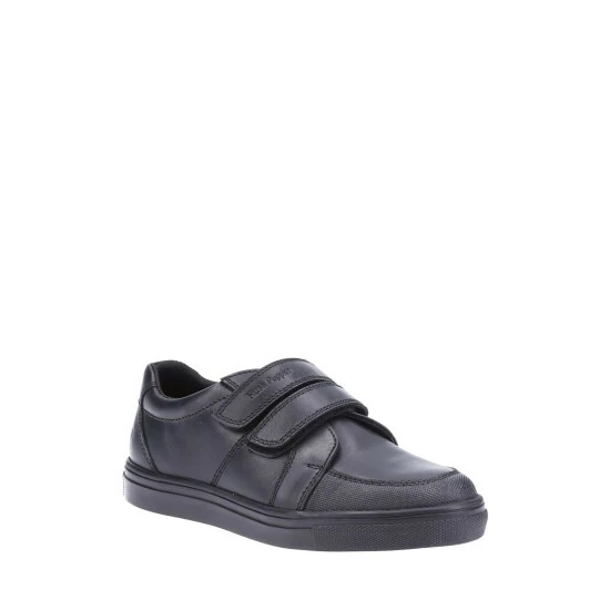 Hush Puppies Black Santos Junior School Shoes 4 Hush Puppies Black Santos Junior School Shoes - Image 2