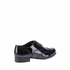 Hush Puppies Black Kada Senior Patent School Shoes -Hush Puppies shop unnamed file 382