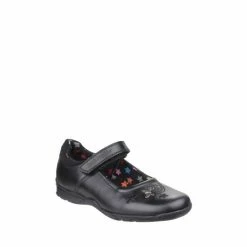 Hush Puppies Black Clare Senior Back To School Shoes