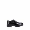 Hush Puppies Junior Paloma Patent Black Shoes