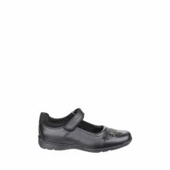 Hush Puppies Black Clare Junior School Shoes