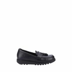 Hush Puppies Black Faye Senior School Shoes