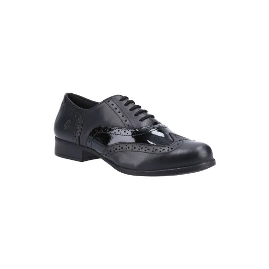 Hush Puppies Black Kada Senior School Shoes 4 Hush Puppies Black Kada Senior School Shoes - Image 2