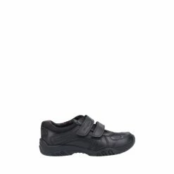 Hush Puppies Black Jezza 2 Senior School Shoes