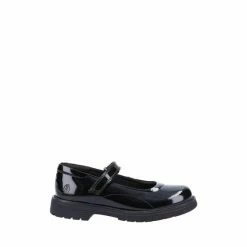 Hush Puppies Black Tally Junior Patent School Shoes -Hush Puppies shop unnamed file 564