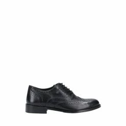 Hush Puppies Black Natalie Brogue Lace-Up Shoes