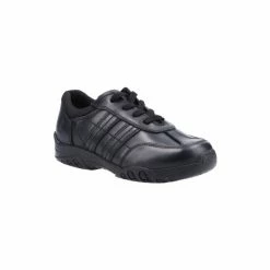 Hush Puppies Black Jezza2 Junior School Shoes -Hush Puppies shop unnamed file 783