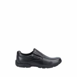 Hush Puppies Black Elijah Senior School Shoes