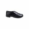 Hush Puppies Black Eadie Senior Patent School Shoes